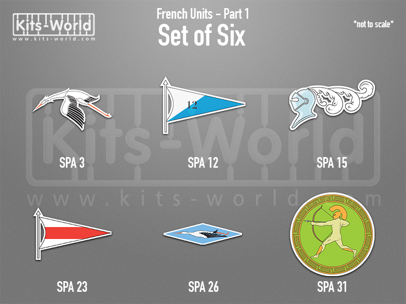 Kitsworld SAV Sticker Set - French Units - Part 1  